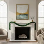 Guirnalda Boa Navidad Muerdago 9 Cm 2 Mts Deco Navideña X3u