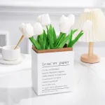 Tulipan Artificial Flores Artificiales Decoracion Ramo X20