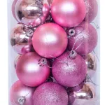Bolas De Navidad 6cm Adornos Navideños Tubo X100 Esferas