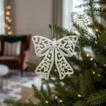 Adorno Colgante Navidad Moño Para Decoración Navideño X2