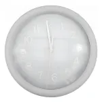 Reloj Decoración Pared De Metal C/vidrio 24cm A Pila