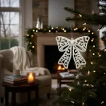 Adorno Colgante Navidad Moño Para Decoración Navideño X2