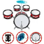 Set De Batería Musical Juguete Infantil Con Banquito