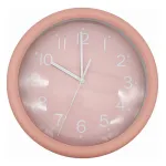 Reloj Decoración Pared De Metal C/vidrio 24cm A Pila