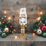 Cascanueces Soldado Adorno De Madera 30 Cm Navidad Deco
