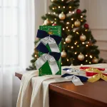 Adorno Colgante Navidad Moño Para Decoración Navideño X2u