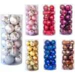 Adornos De Navidad Set Esferas Navideñas 4cm X24 Bolas
