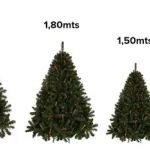Árbol De Navidad Alpino 1.5mts Base Metálica Color Verde