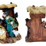 Pesebre Navideño Resina Artesanal Adorno Nacimiento Figuras
