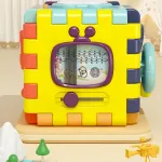 Cubo Didactico Con 6 Actividades Juguete Educativo Motesori Color Multicolor