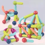 Juego De Bloques Magnéticos Para Armar X42 Piezas Educativo Didáctico Infantil Con Barras Y Esferas Imanes 3d Construcción Creativa Regalo Niños Y Niñas Levys Bazar