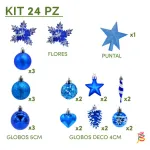Arbol Navidad Tronador Slim Verde 1,20mt + Kit Decoracion