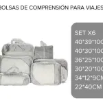 Organizador De Valija Set X6 Neceser De Viaje Estuche Avión