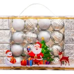 Bolas De Navidad 4cm Valija Adornos Colgante Navideño X24