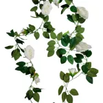 Flores Artificiales Enredadera Guía De Rosa Guirnalda 2mts