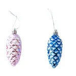 Adornos Navideños Piñas Arbolito De Navidad 8cm Pack X2u