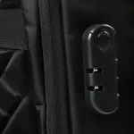 Mochila Pierre Cardin Portanotebook Color Negro Diseño De La Tela Liso