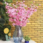Flores Artificiales Ramo Vara Cerezos Decoracion Pack X4
