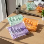 Kit Neceser Frascos De Viaje Avión Envases Recargables X6