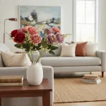 Ramo De Rosas Flores Artificiales 35cm Decoración X1