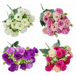 Ramo Mini Rosa Rococo Flores Artificiales 30cm Decoración X1