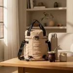 Bolso Matero Puffer Correa Mochila Matera Porta Termo Mate