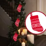 Botas Navideñas Tejidas Decoracion Navidad Adorno X1