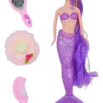 Muñeca Sirena Con Luz Y Accesorios Juguete