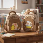 Mochila Infantil Jardin Capibara Para Niños Niñas Escolar