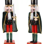 Cascanueces Soldado 38 Cm De Madera Adorno Navideño
