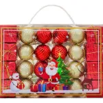 Bolas De Navidad 4cm Valija Adornos Colgante Navideño X24