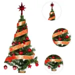 Arbol De Navidad 80cm Con Adornos 30 Piezas Rojo