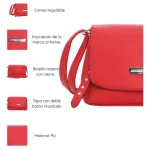 Cartera Bandolera C/solapa Agarrate Catalina Eco Cuero