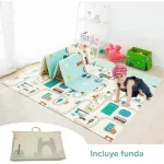 Alfombra Antigolpes Plegable Bebes Reversible 180x200cm