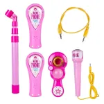 Micrófono Infantil Karaoke Luces Conexión Mp3 Celular