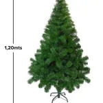 Arbol Denavidad Tronador De Lujo 1.20mts Base Metal Color Verde