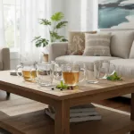 Set X6 Unidades Tazas Mug Cafe Vidrio Transparente 245ml