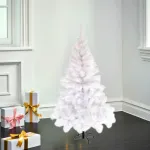 Árbol De Navidad Tradicional Expreso Polar Tronador De Lujo De 150cm Blanco