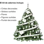 Arbol Navidad Extra Lujo Patagonia 1.50mts Con Adornos X60
