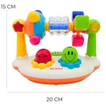 Set De Actividades Musical Sonajero Con Luz Para Bebe Color Blanco
