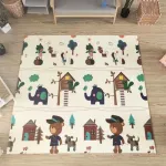 Alfombra Antigolpes Plegable Bebes Reversible 150x200cm