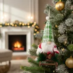 Adornos Navideños Gnomo Con Trineo Colgante Arbol De Navidad