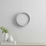 Reloj Decoración Pared De Metal C/vidrio 24cm A Pila