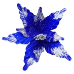 Flor 25cm Plata Arbol De Navidad Adornos Decoración X4u