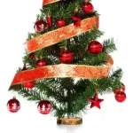 Arbol De Navidad 80cm Con Adornos 30 Piezas Rojo