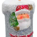 Vela Navideña Portavela Pesebre Deco Navidad Ceramica X1u.