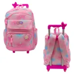 Mochila Carrito 17'' Escolar Carro Con Ruedas Infantil