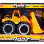 Camion De Construccion Mega Baby Excavadora Friccion Chico Color Amarillo