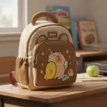 Mochila Infantil Jardin Capibara Para Niños Niñas Escolar