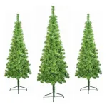 Árbol De Navidad Tronador Slim Verde 1.50mts Base Metal